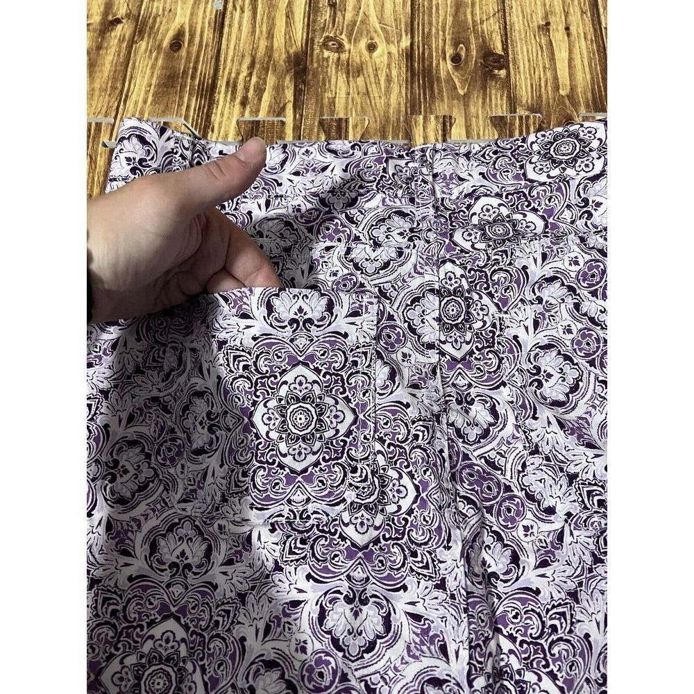 Croft & Barrow Effortless Stretch Skort Sz 6 Purple Floral - Picture 10 of 12